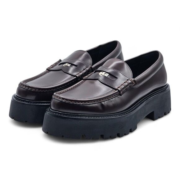 Celine Men's Penny Loafer Polished Brown size 41 IT 8 US NWB - Picture 2 of 9